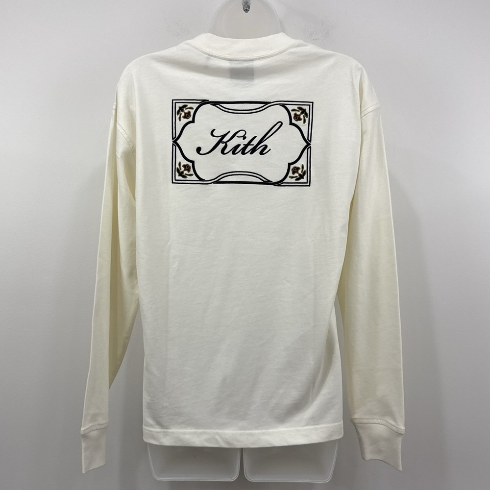 Kith Oversized Sonoma Ornamental Script T-Shirt Womens XS Long Sleeve Luxury